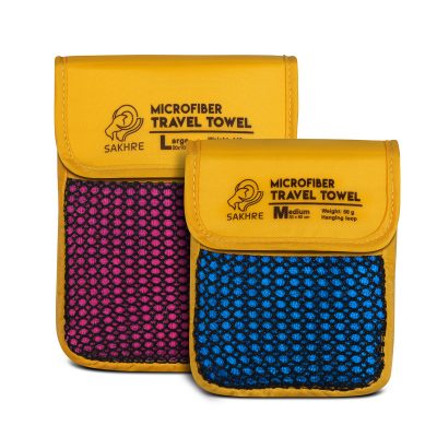 حوله لارج میکروفایبر صخره - مقایسه سایز - بامبو کمپ